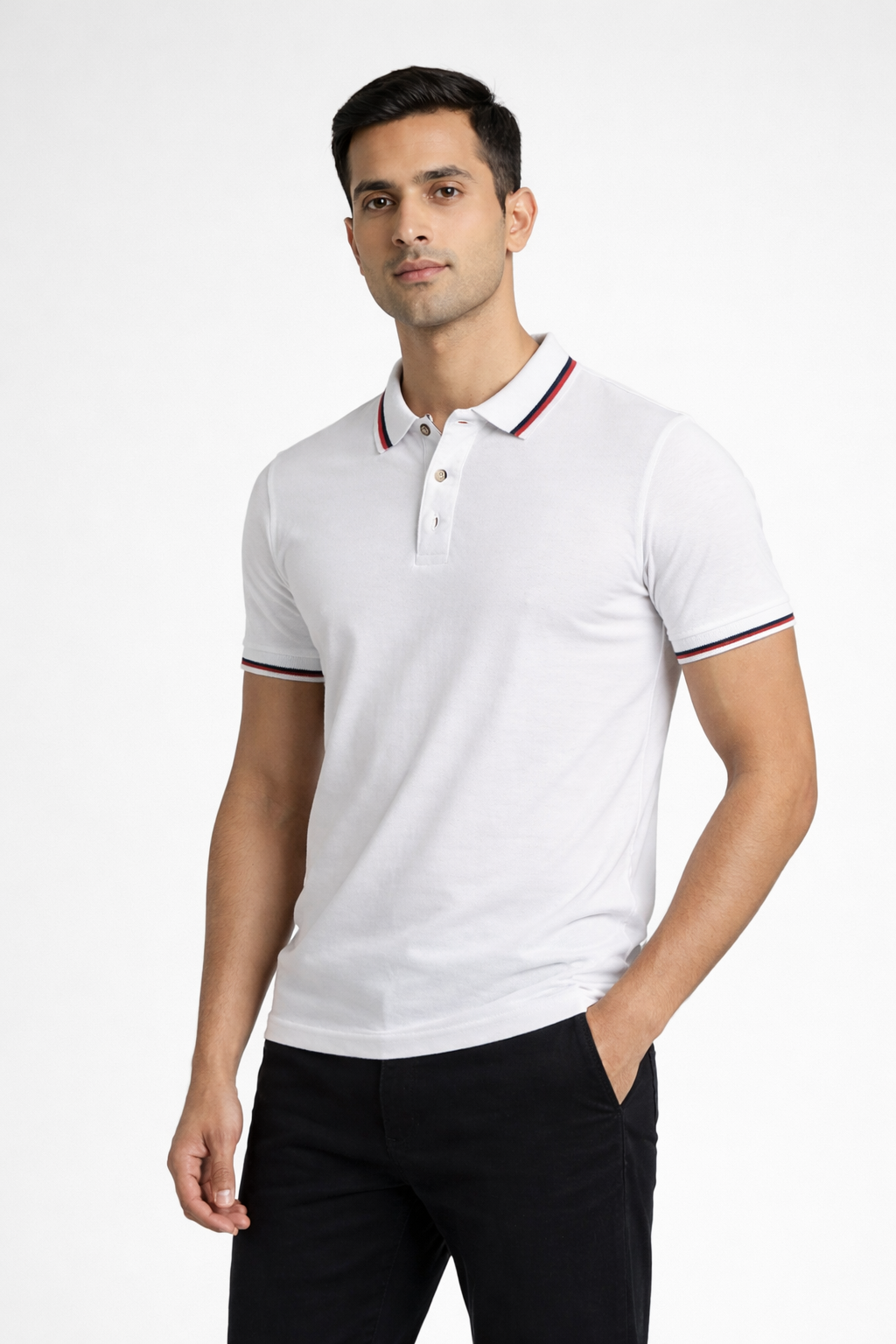 Men’s Regular-Fit Polo T-Shirt white