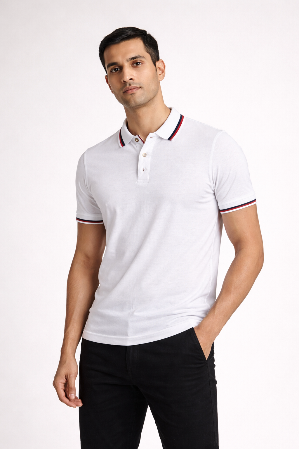Men’s Regular-Fit Polo T-Shirt white