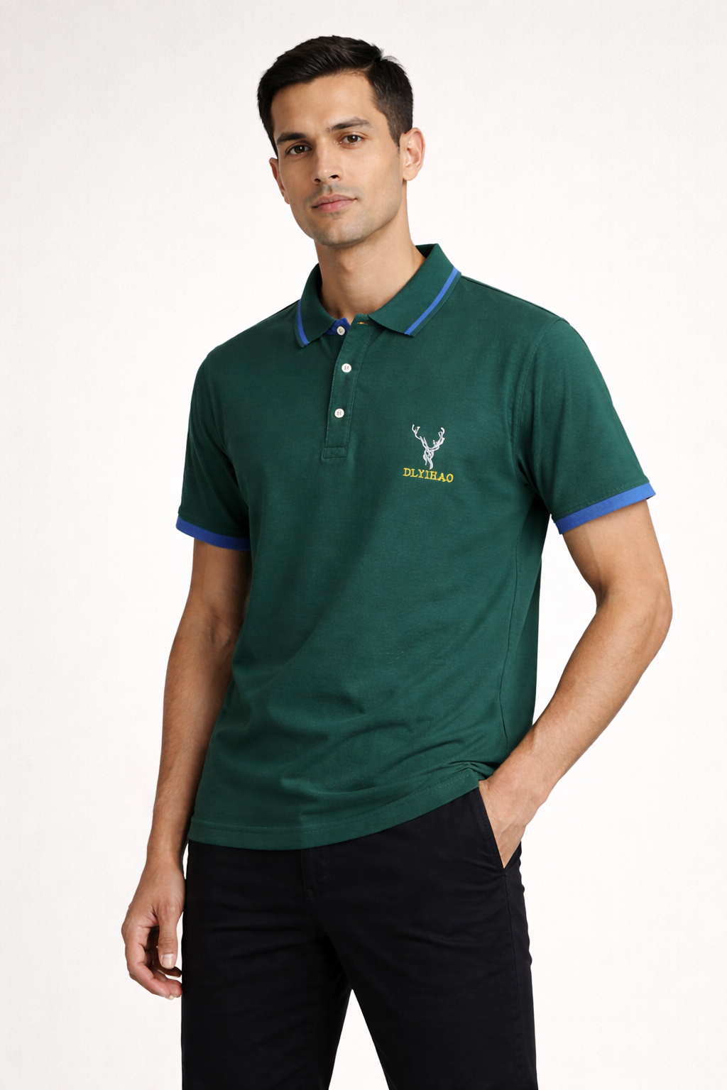 Men’s Regular-Fit Short-Sleeve Polo Shirt green