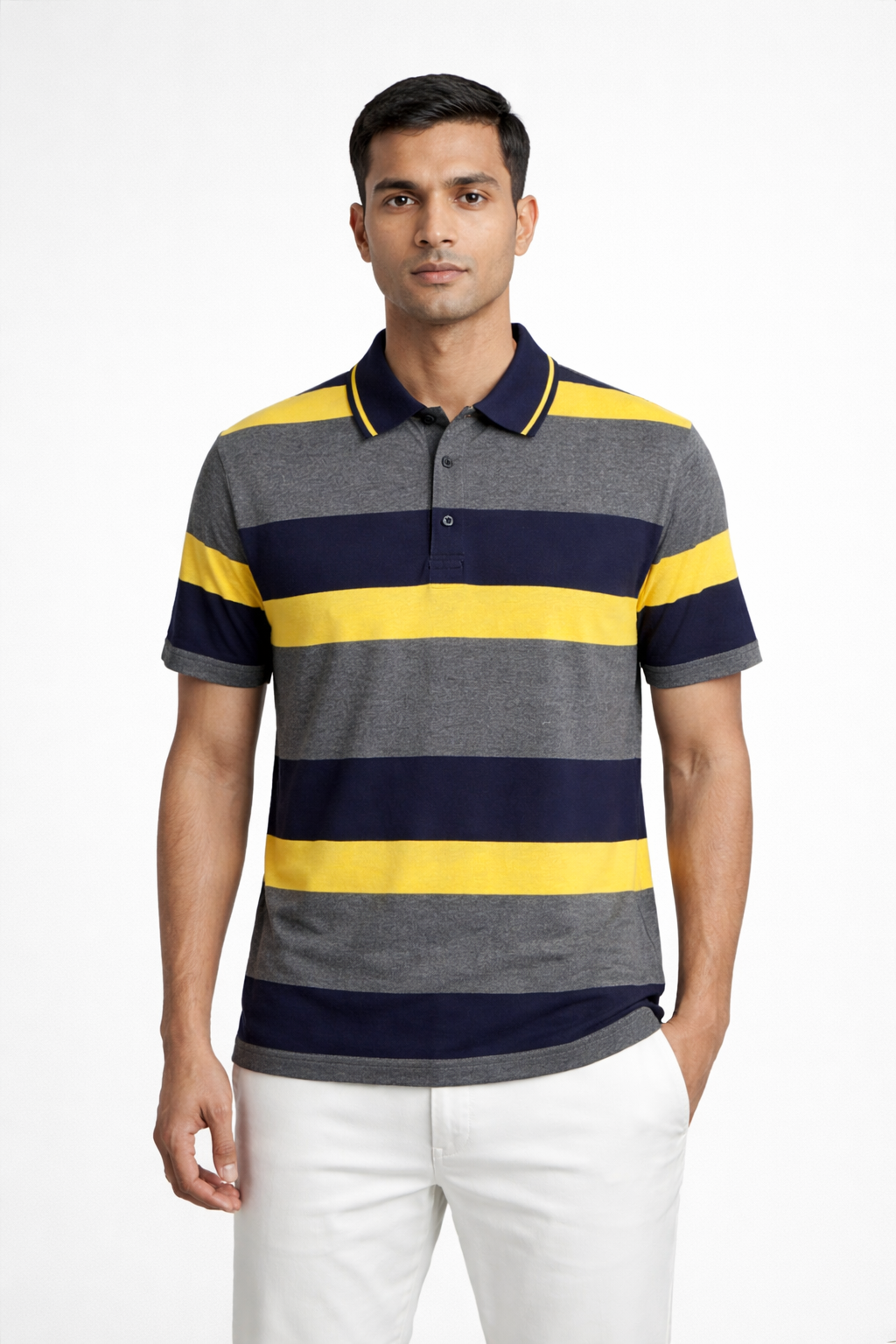 Men’s Regular-Fit Striped Polo Shirt