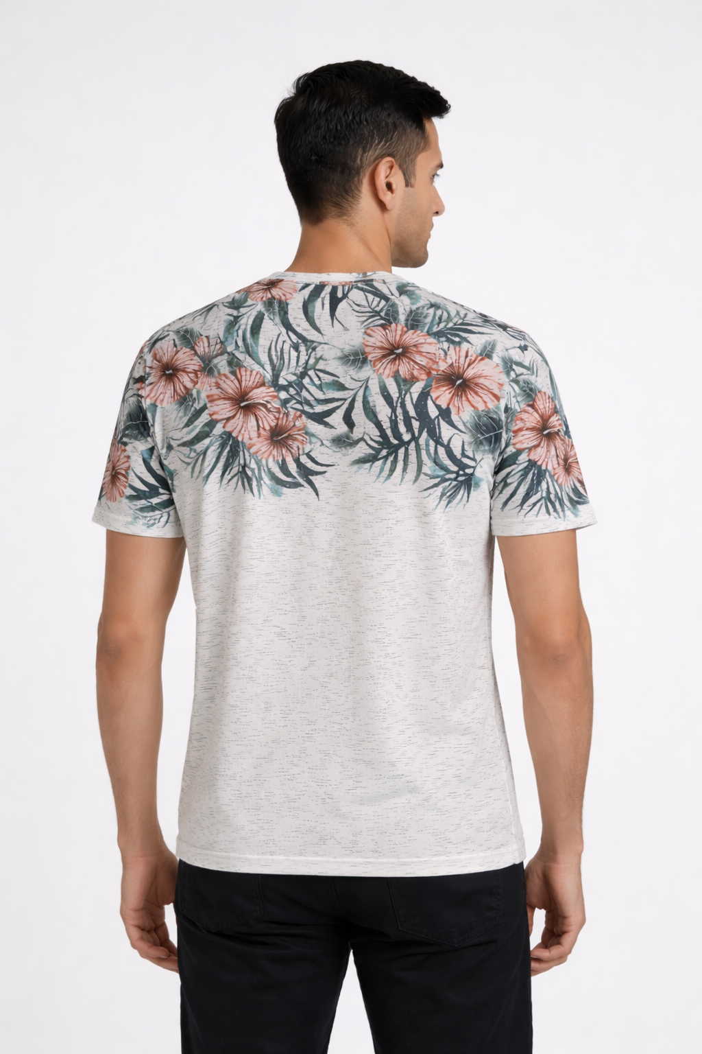 Men’s Tropical Print Short-Sleeve T-Shirt