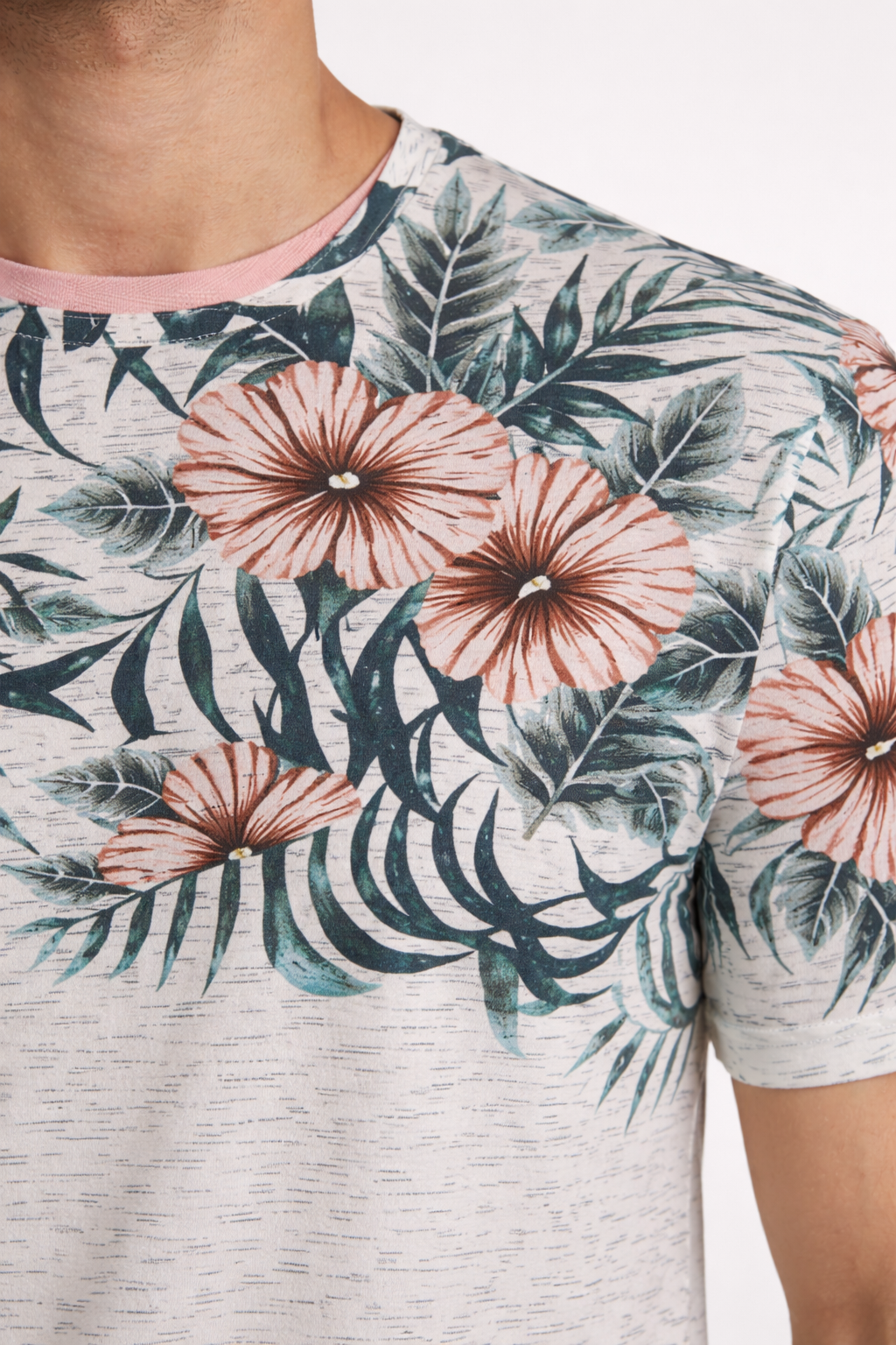 Men’s Tropical Print Short-Sleeve T-Shirt