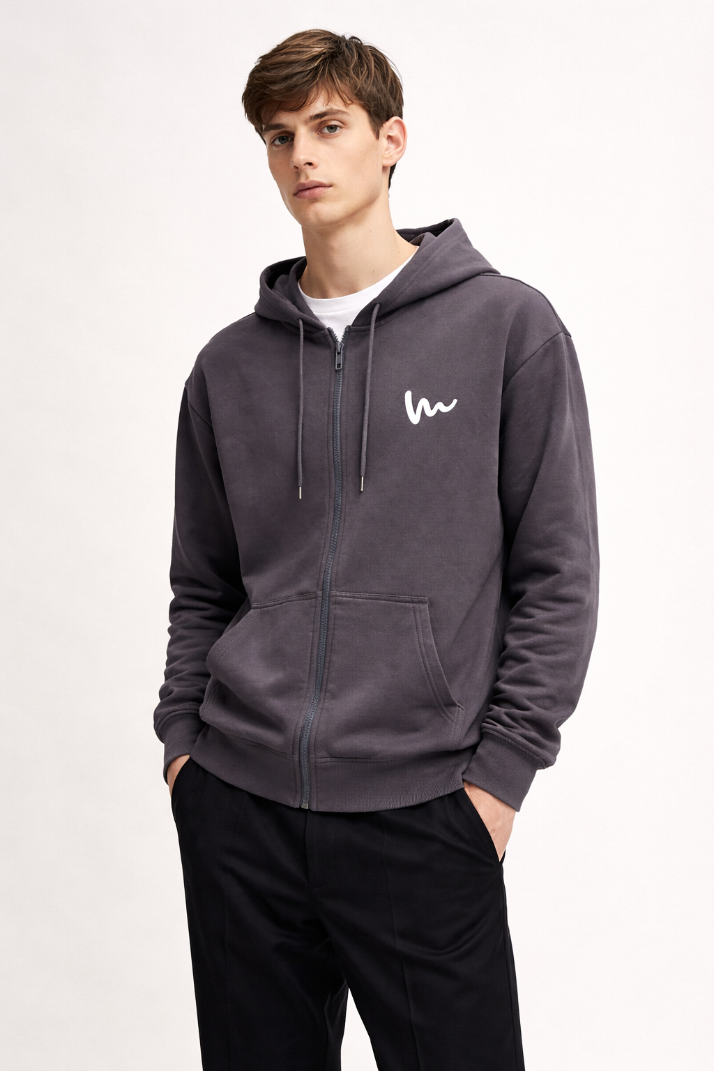 Men’s Zip-Front Hooded Sweatshirt