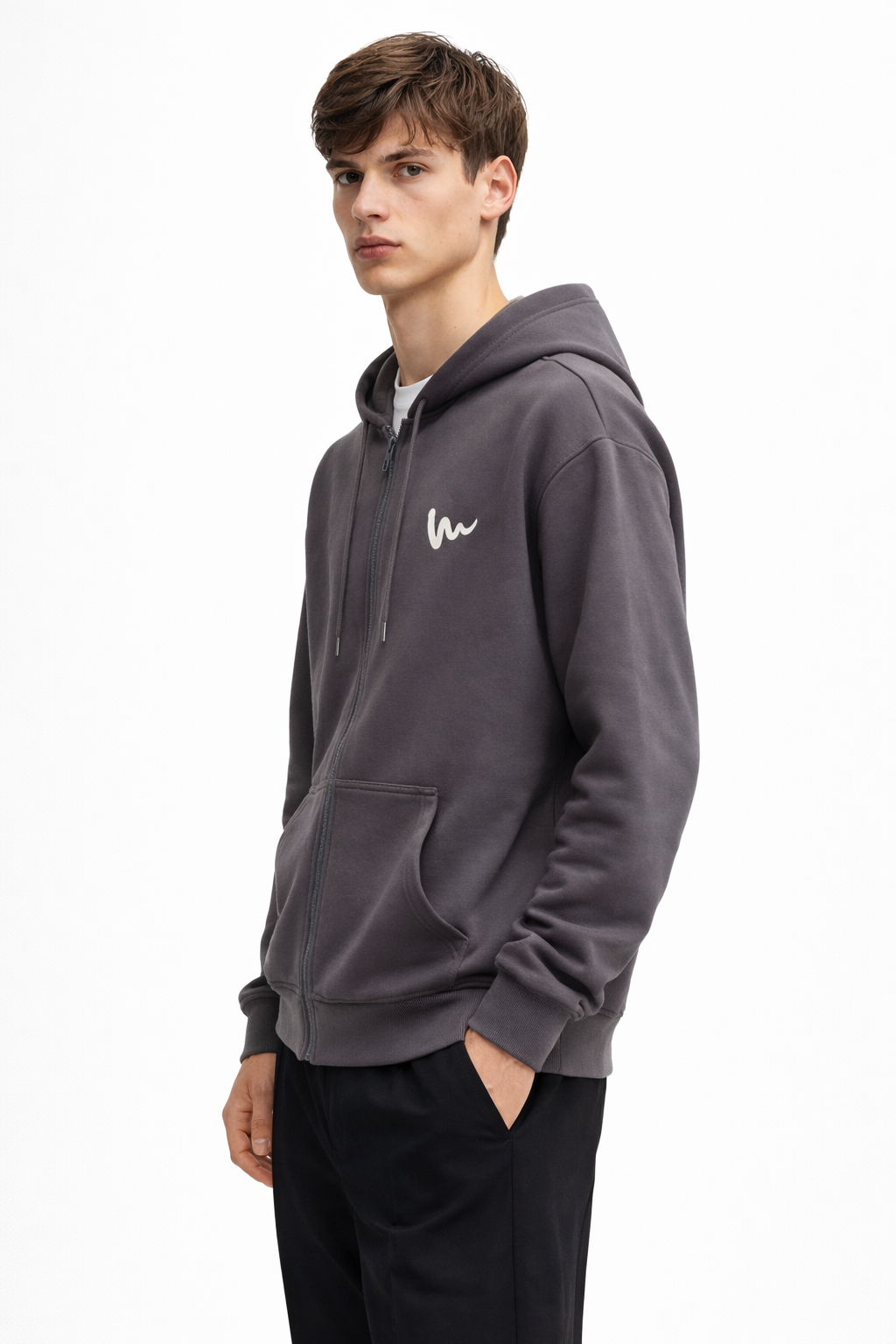Men’s Zip-Front Hooded Sweatshirt