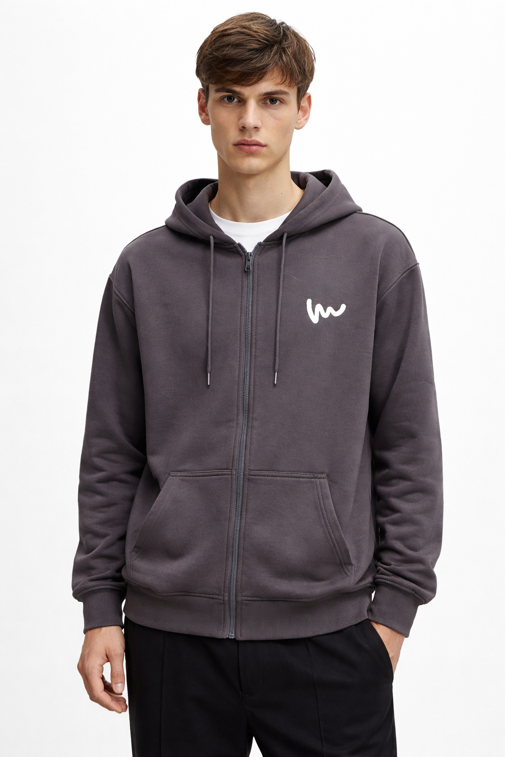 Men’s Zip-Front Hooded Sweatshirt