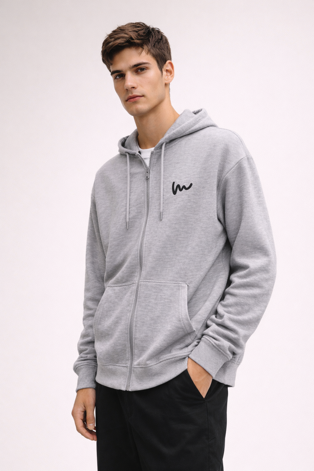 Men’s Zip-Front Hooded Sweatshirt