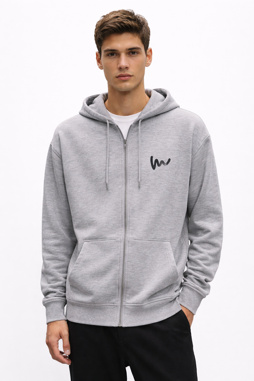 Men’s Zip-Front Hooded Sweatshirt