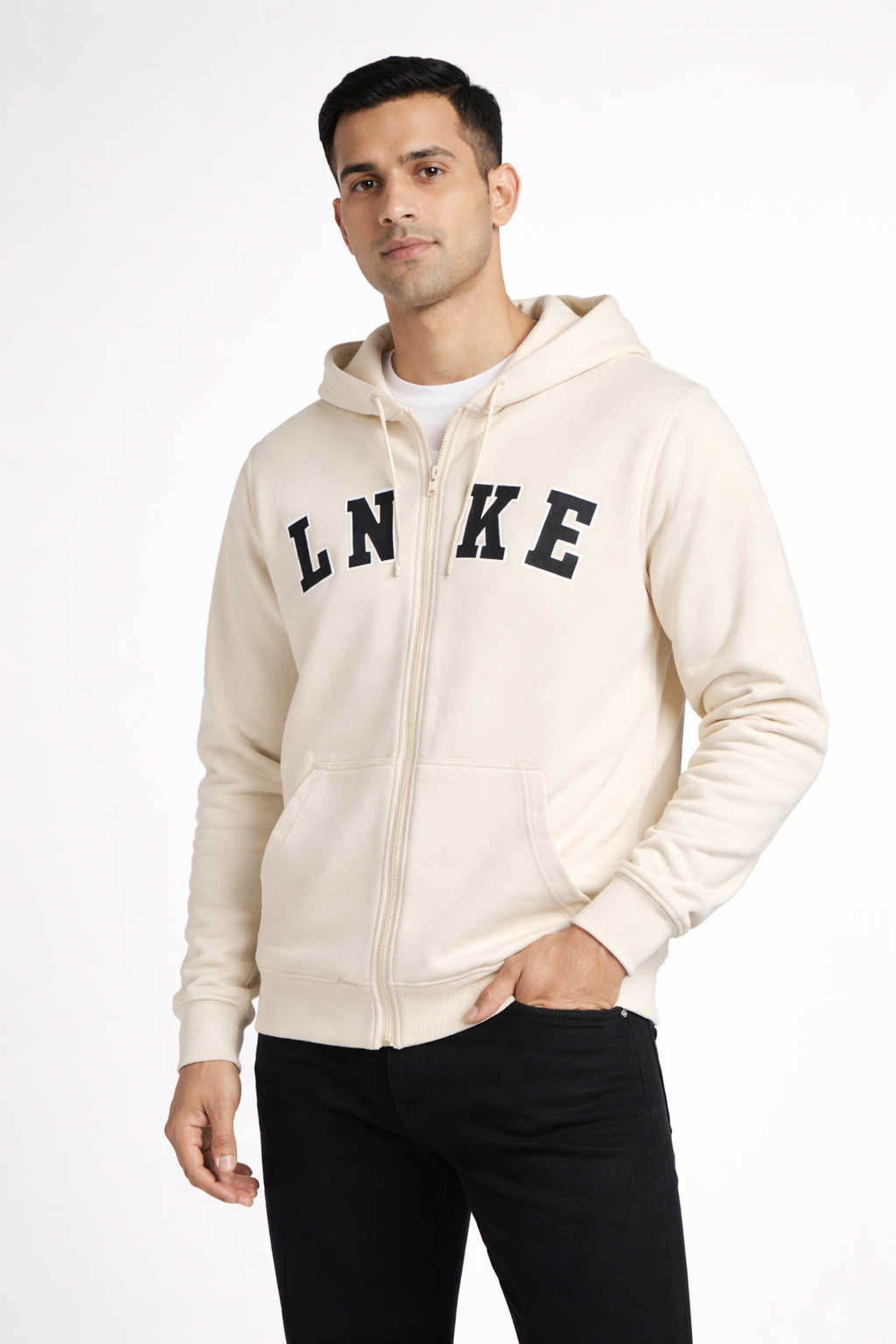 Men’s Zip-Front Hooded Sweatshirt