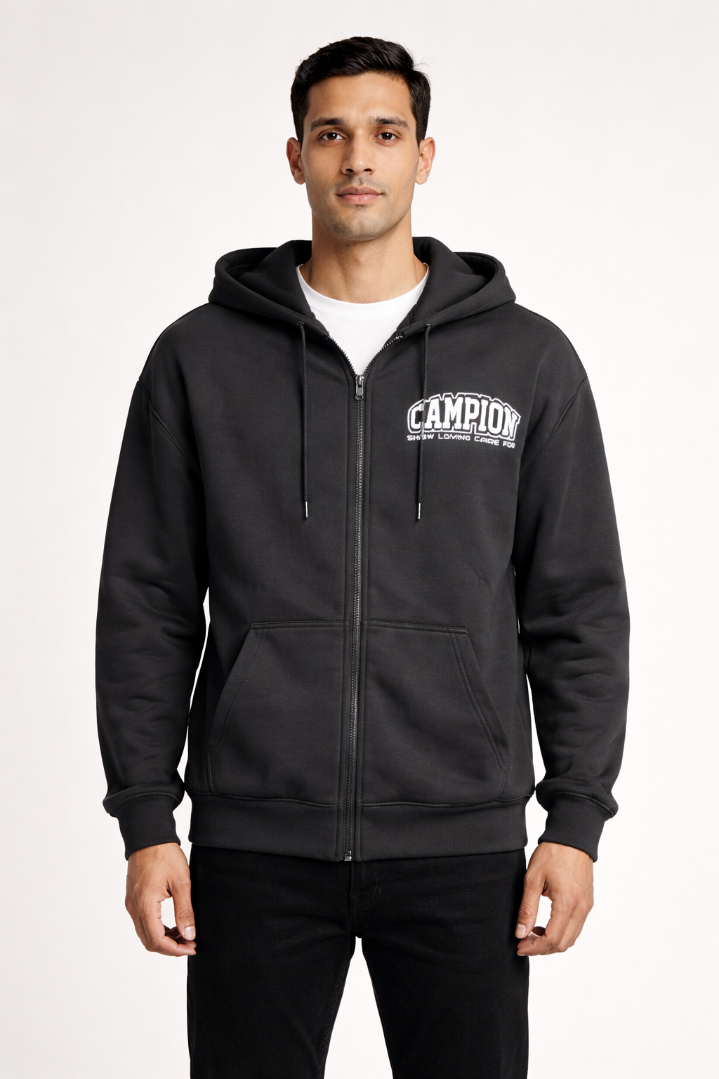 Men’s Zip-Front Hooded Sweatshirt