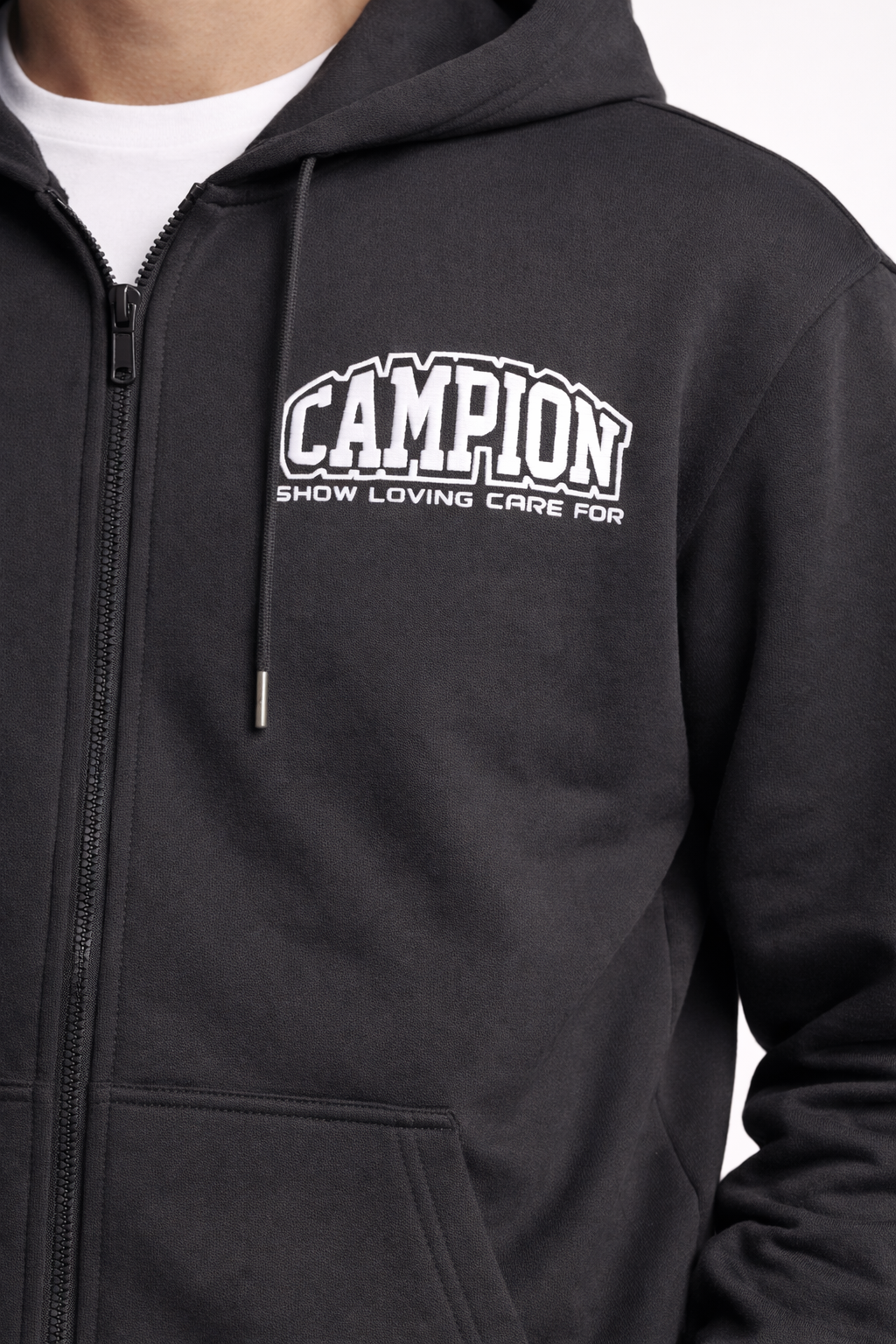 Men’s Zip-Front Hooded Sweatshirt