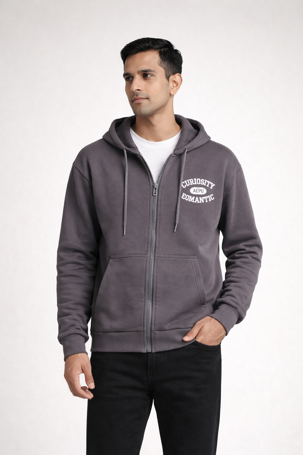 Men’s Zip-Front Hooded Sweatshirt