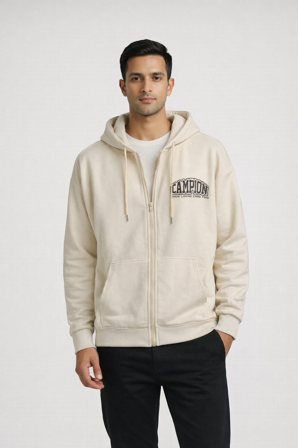 Men’s Zip-Front Hooded Sweatshirt
