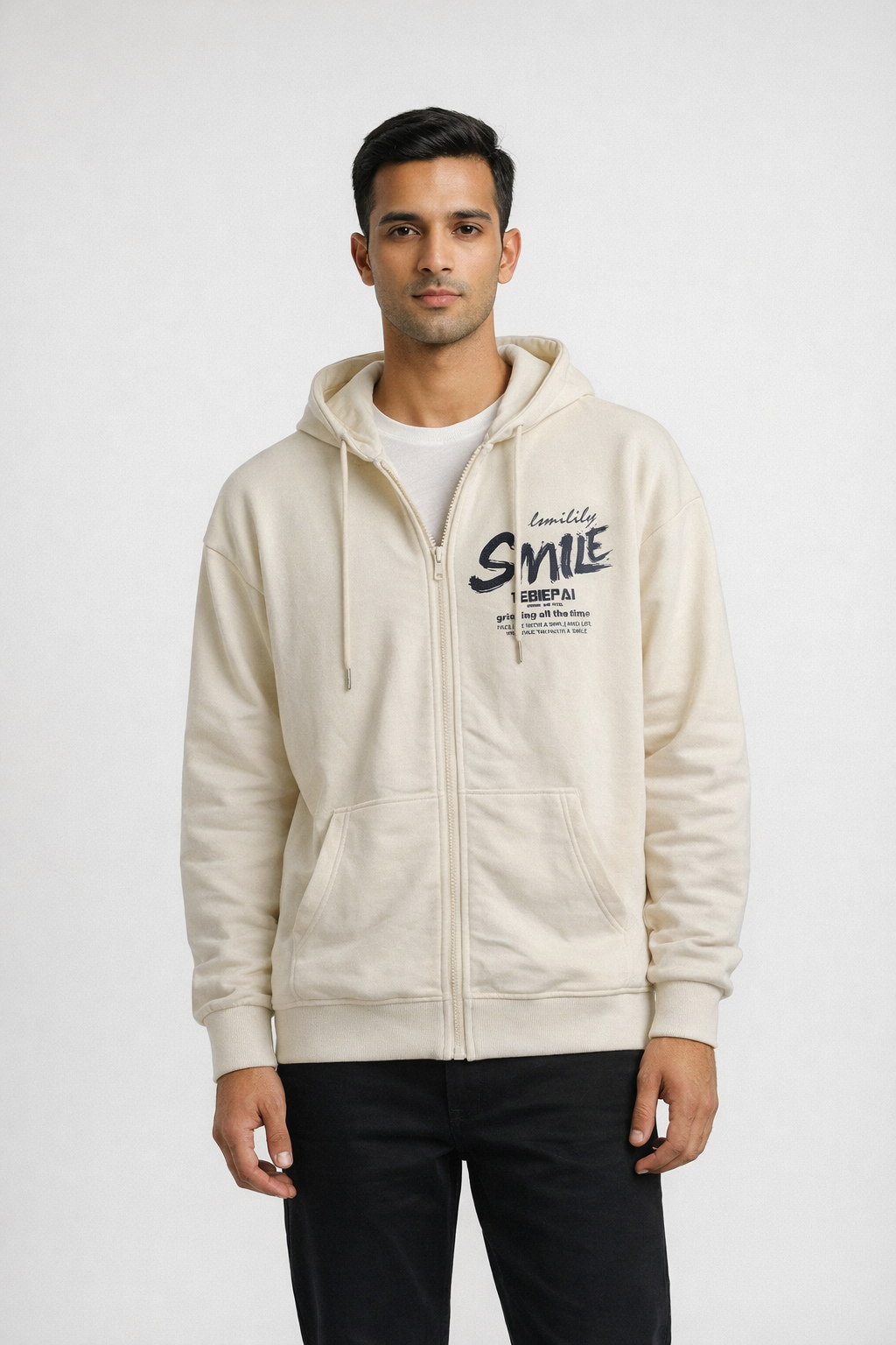Men’s Zip-Front Hooded Sweatshirt