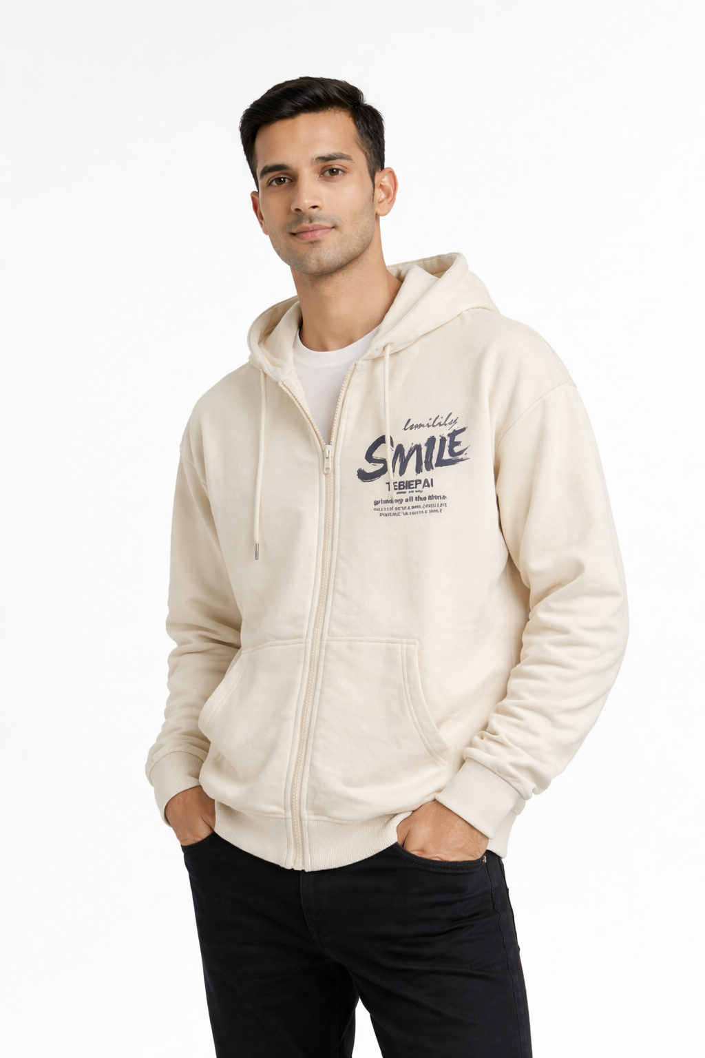 Men’s Zip-Front Hooded Sweatshirt