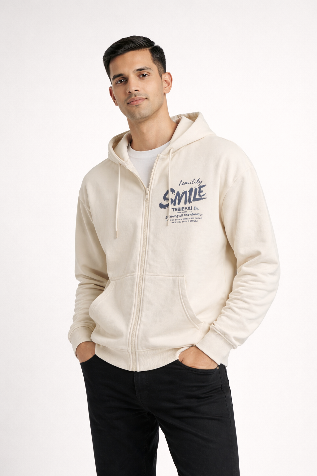 Men’s Zip-Front Hooded Sweatshirt