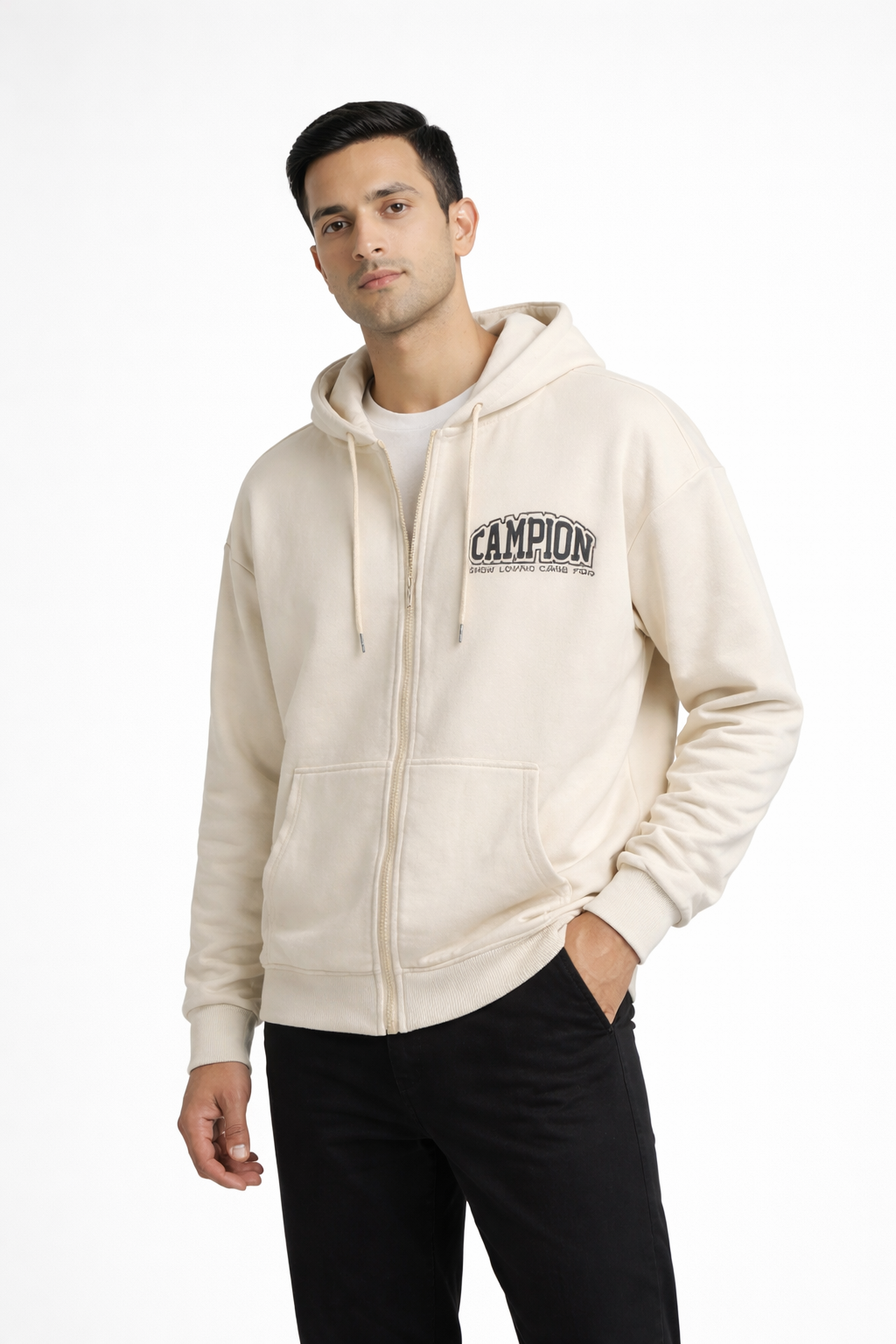Men’s Zip-Front Hooded Sweatshirt