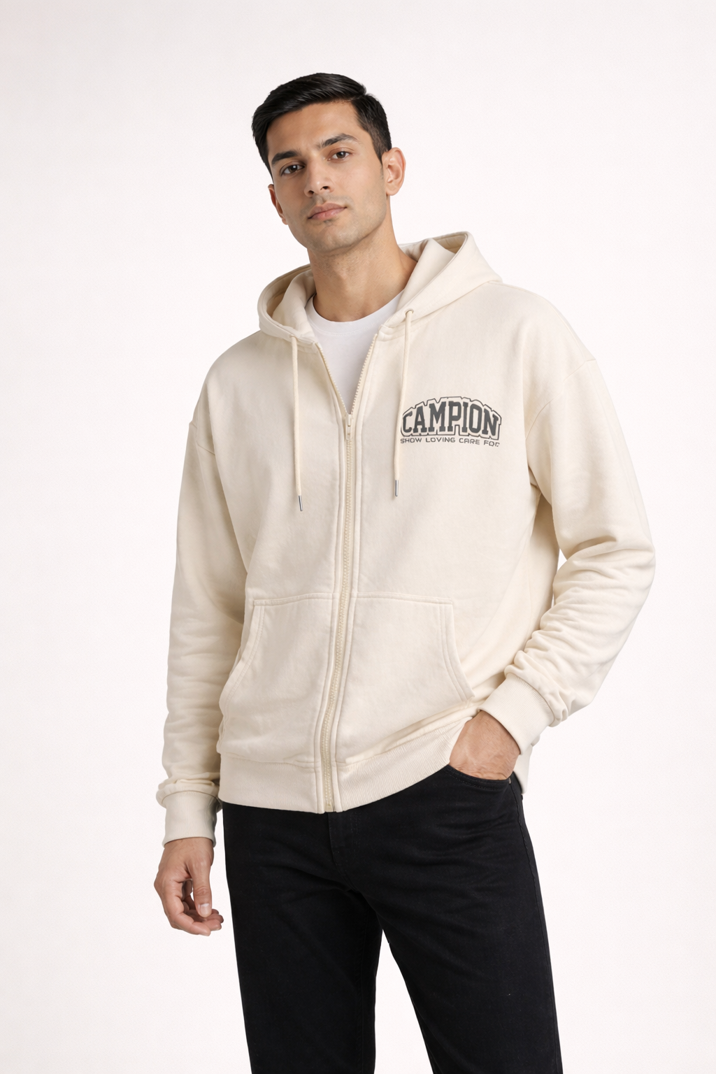 Men’s Zip-Front Hooded Sweatshirt