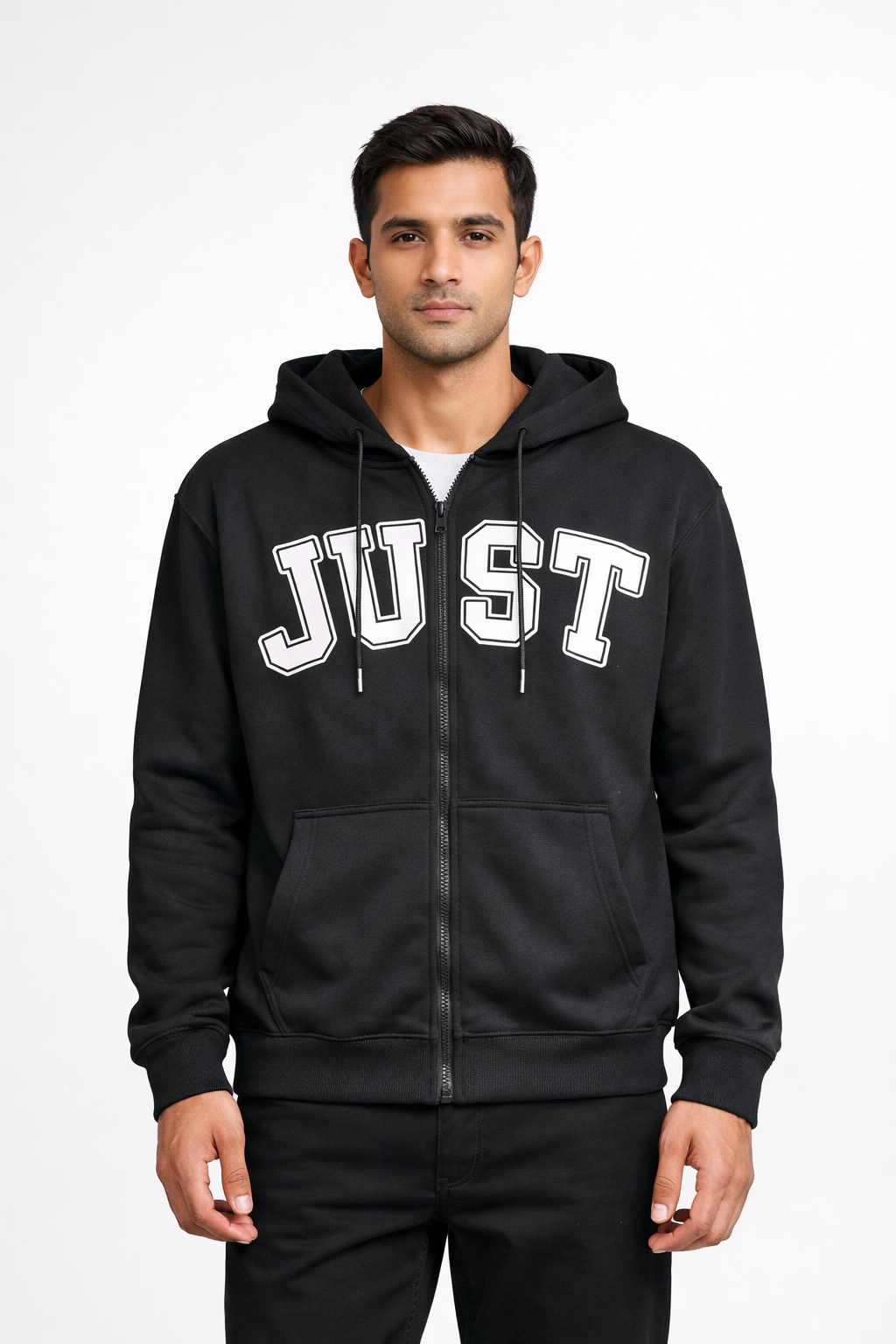 Men’s Printed Zip-Through Hoodie