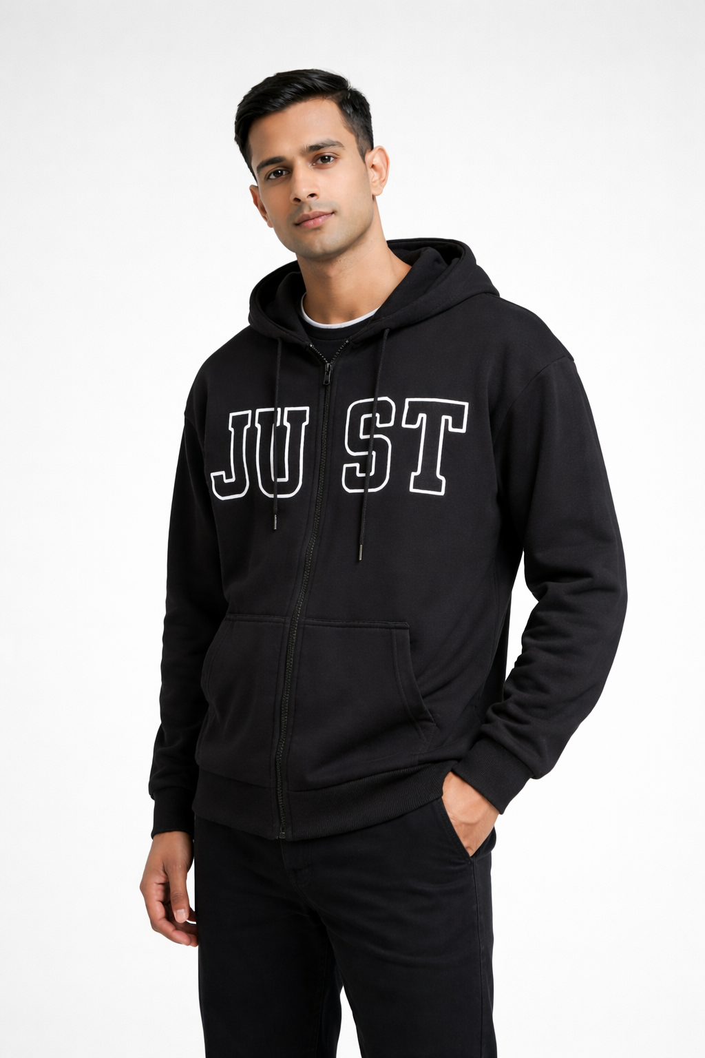 Men’s Printed Zip-Up Hoodie