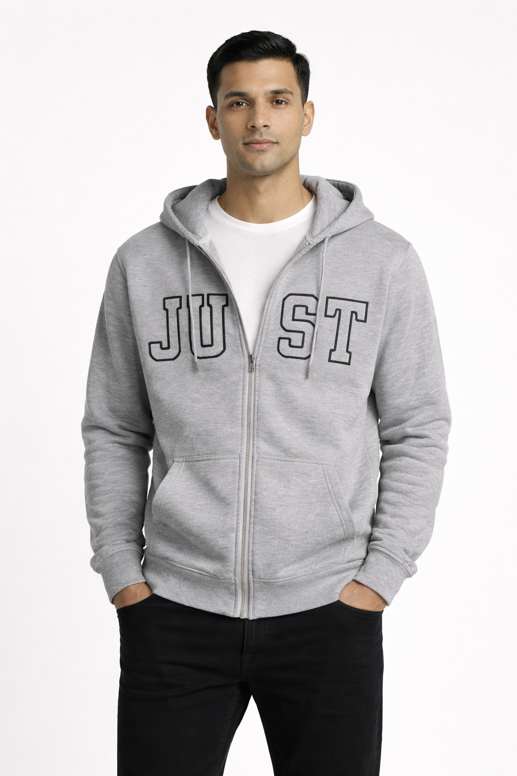 Men’s Zip-Front Hooded Sweatshirt