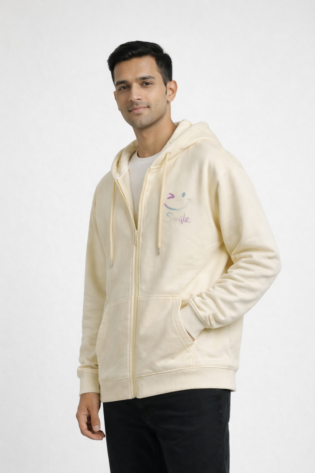 Men’s Zip-Front Hooded Sweatshirt