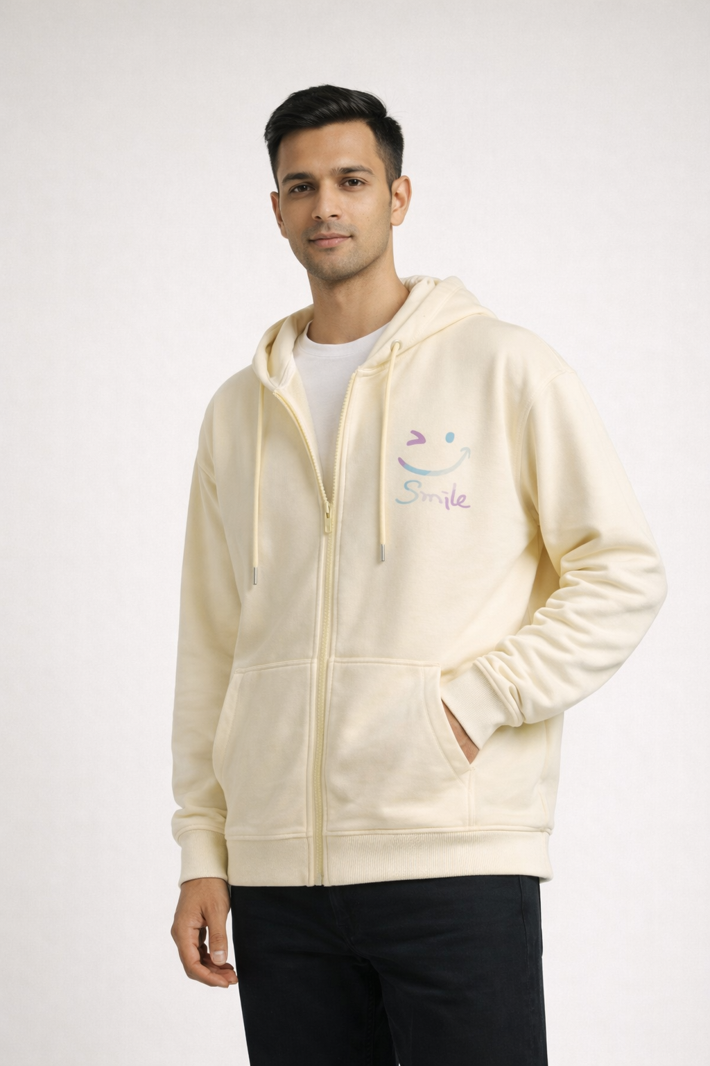 Men’s Zip-Front Hooded Sweatshirt