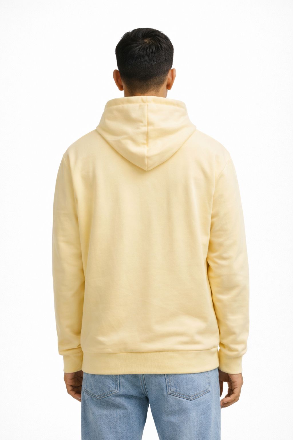 Men’s Zip-Front Hoodie comeback light yellow