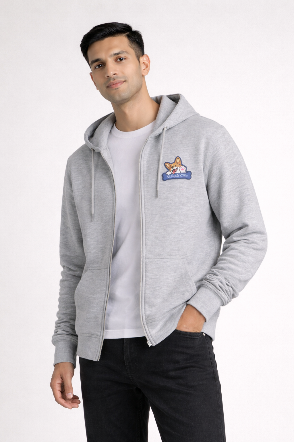 Men’s Zip-Up Hooded Sweatshirt