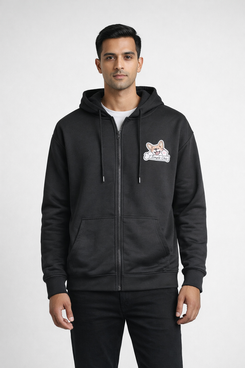 Men’s Zip-Up Hooded Sweatshirt