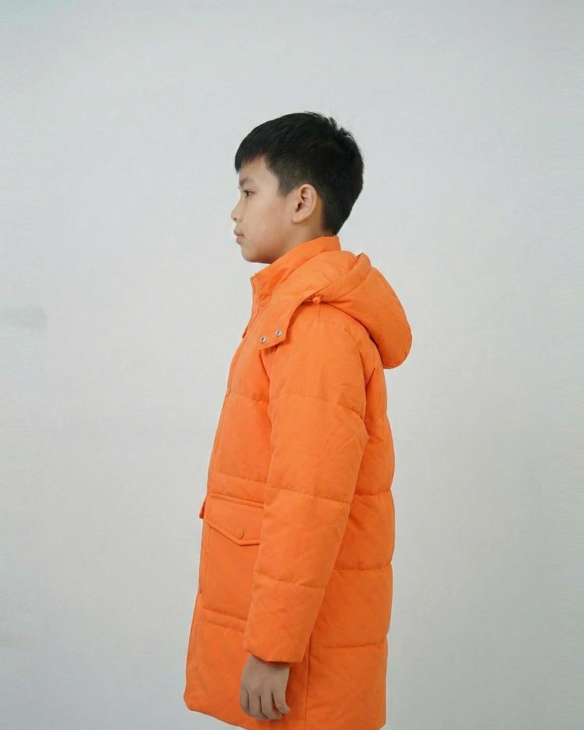 Balayuyan Kids Printed Hooded Down Jacket – Orange