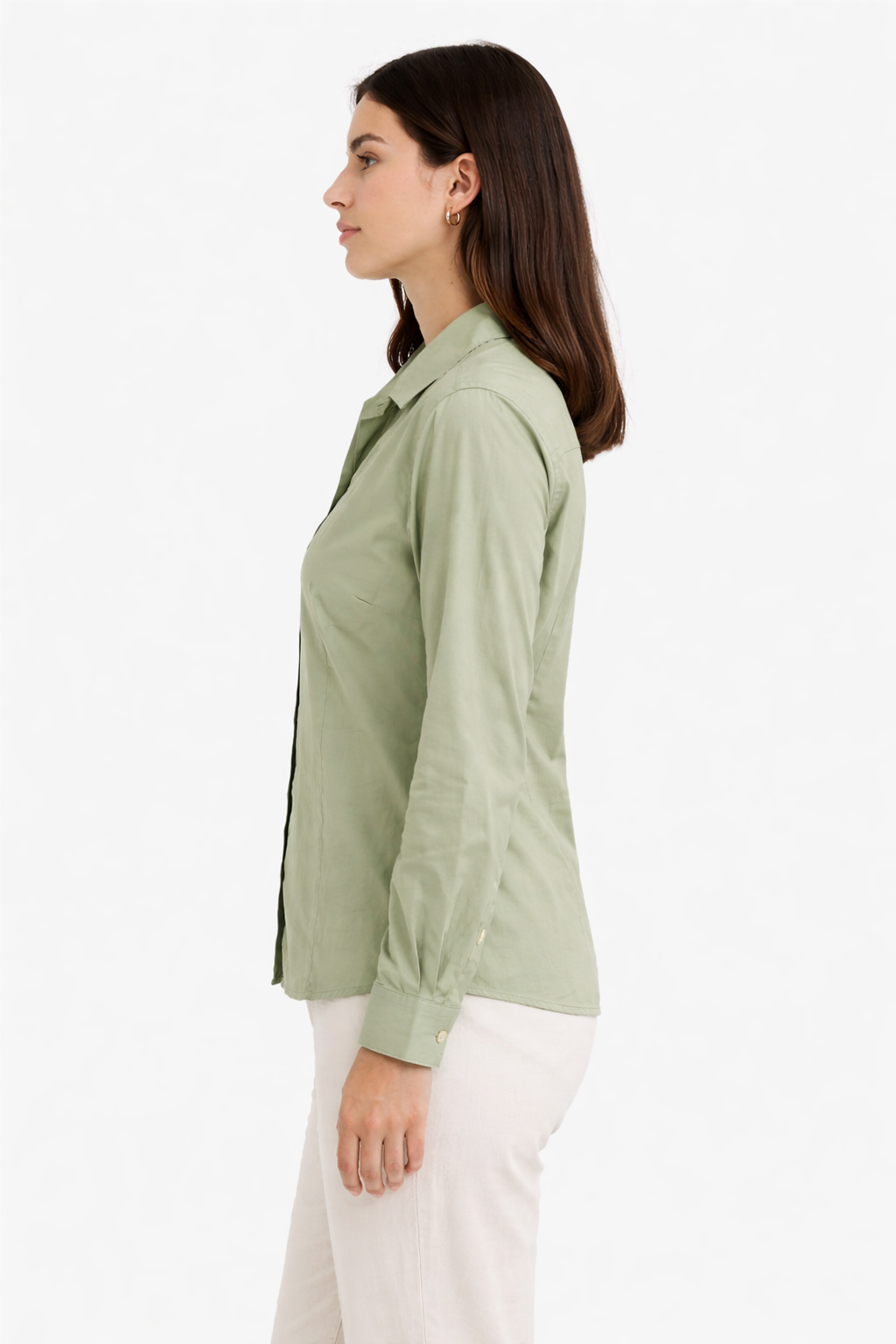 Women’s Sage Green Cotton Shirt