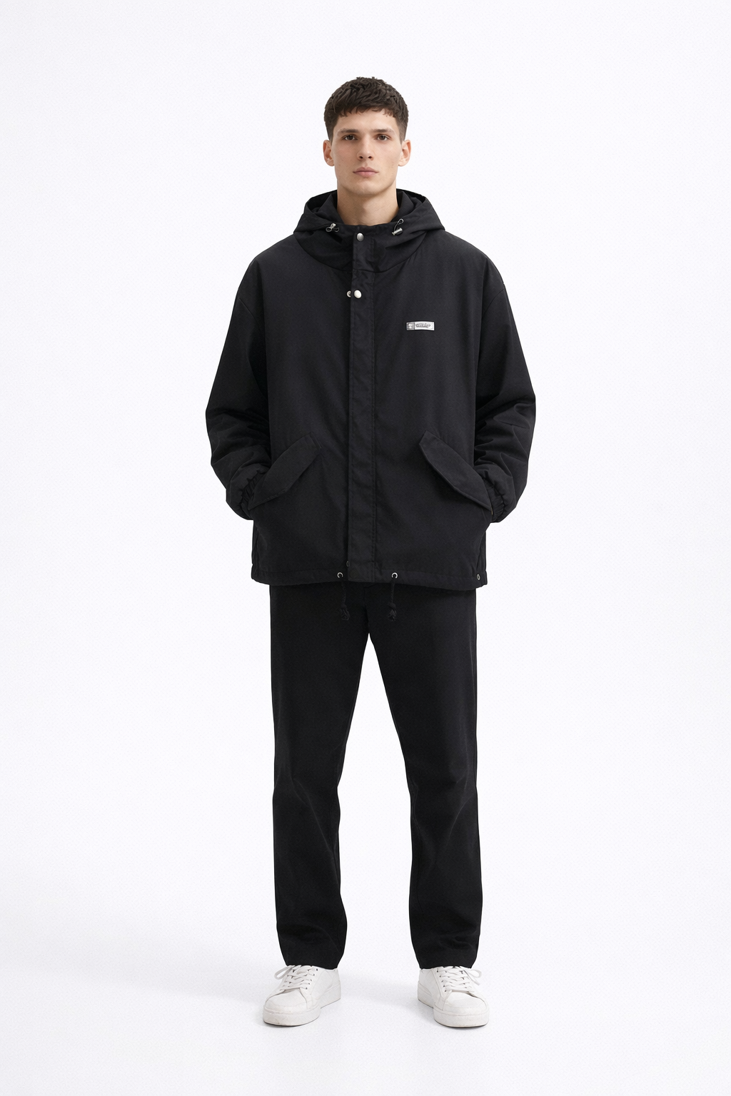 Stealth Edge Hooded Jacket – Black