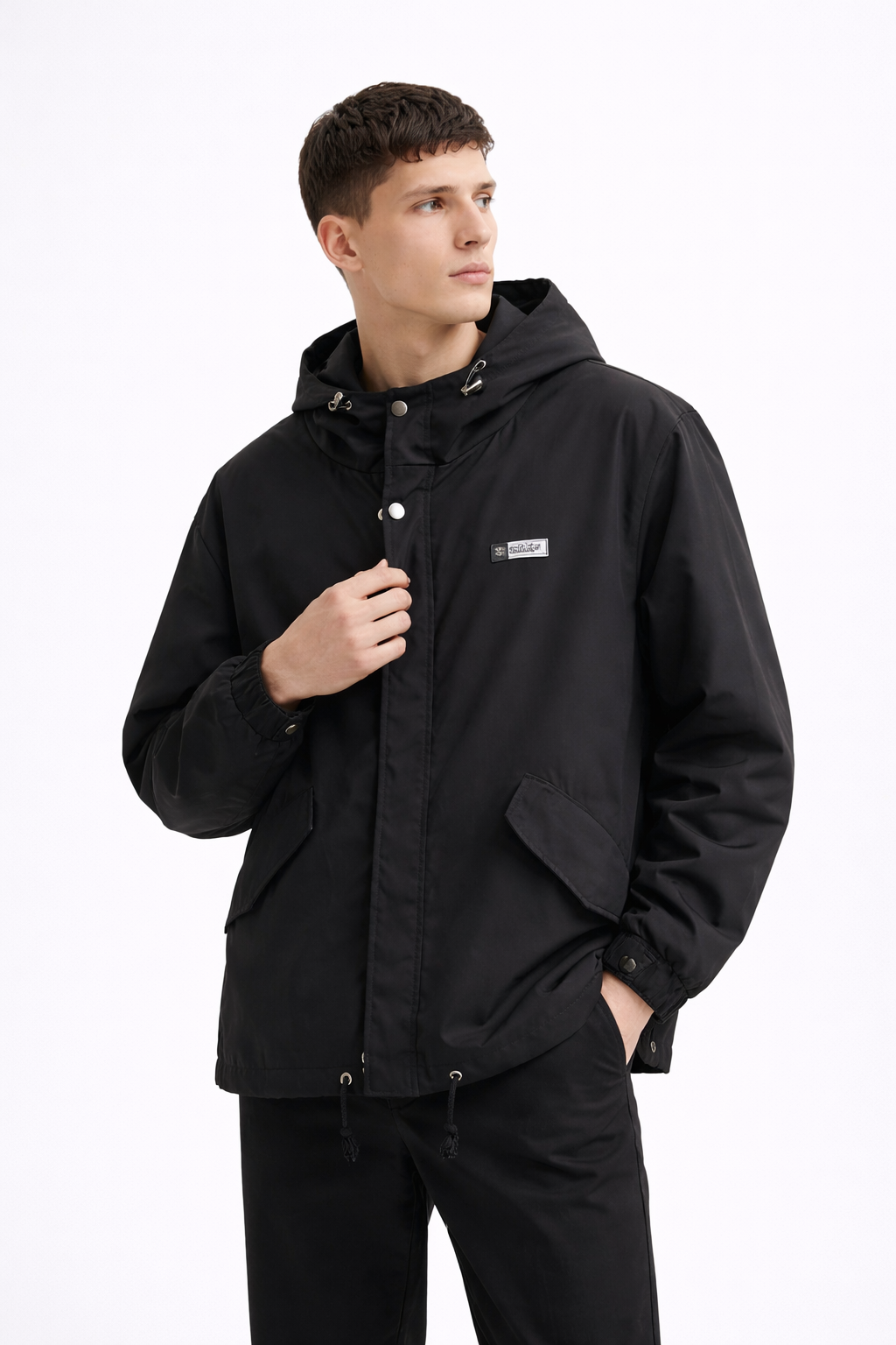Stealth Edge Hooded Jacket – Black