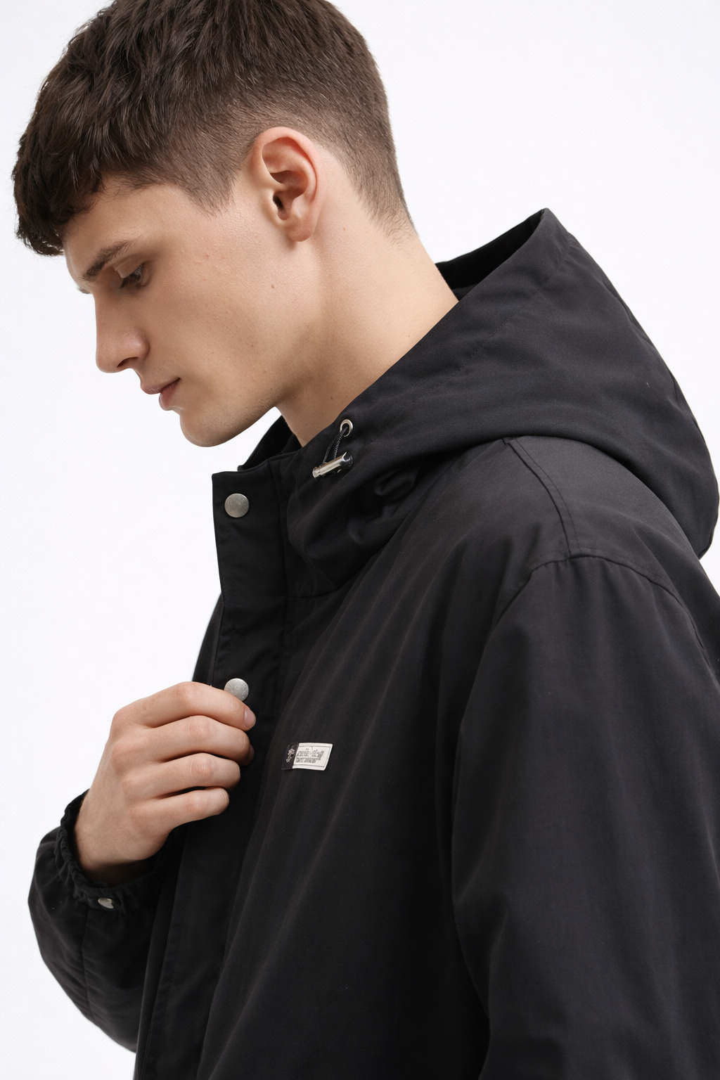 Stealth Edge Hooded Jacket – Black