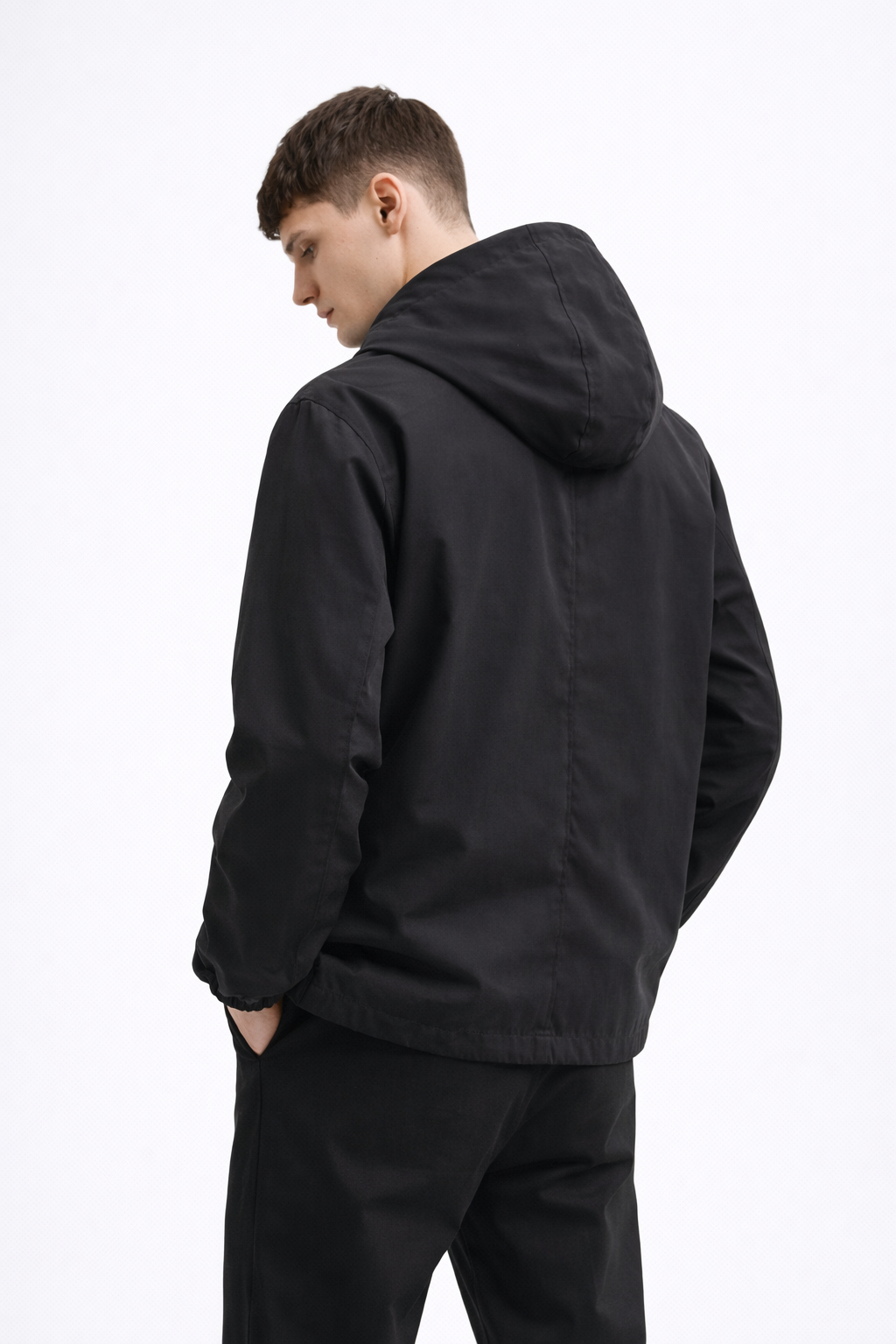 Stealth Edge Hooded Jacket – Black