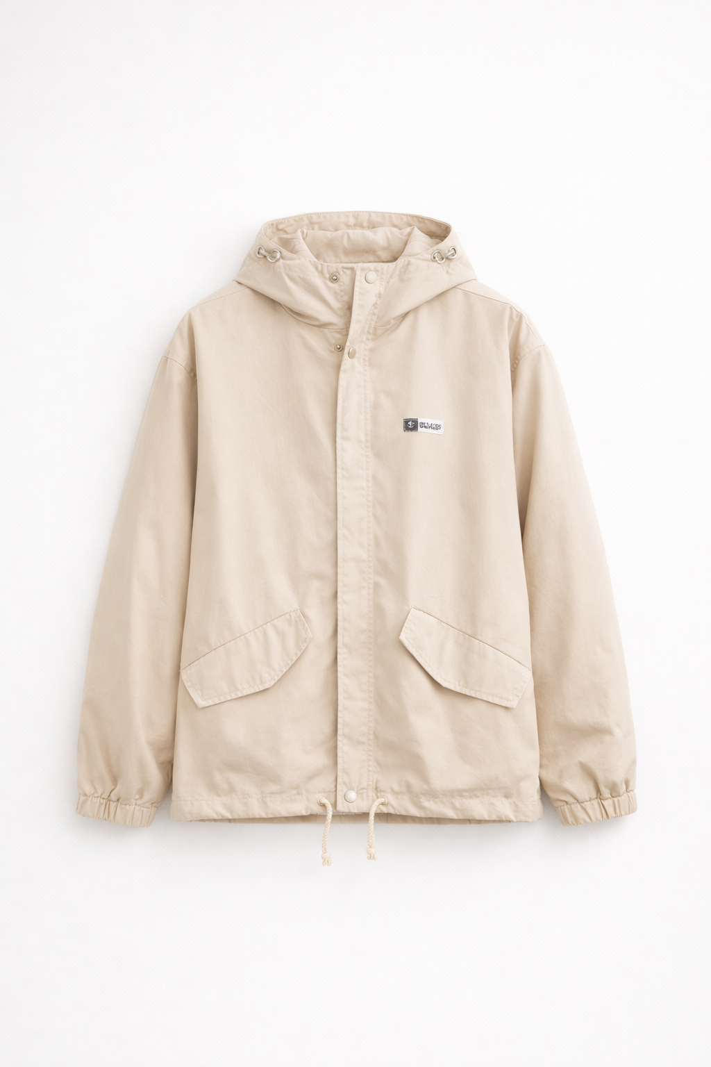 Stealth Edge Hooded Jacket – Ivory Beige