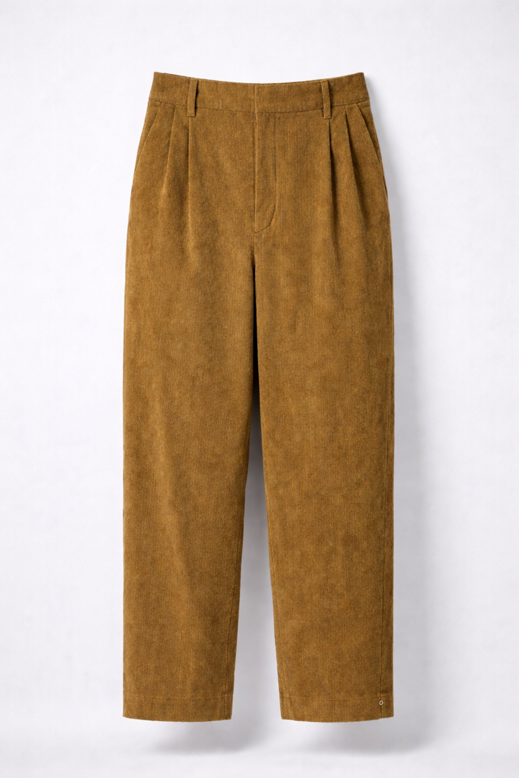 Women’s Corduroy Wide Leg Pants – Brown High Waist Trousers