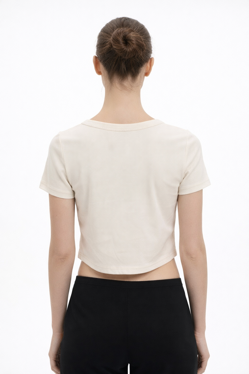 Women’s Graphic Ribbed Crop Top