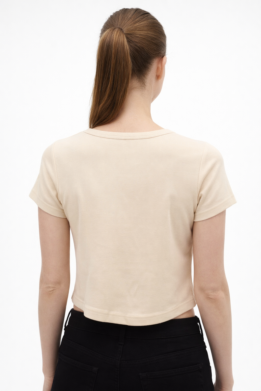 Women’s Graphic Ribbed Crop Top