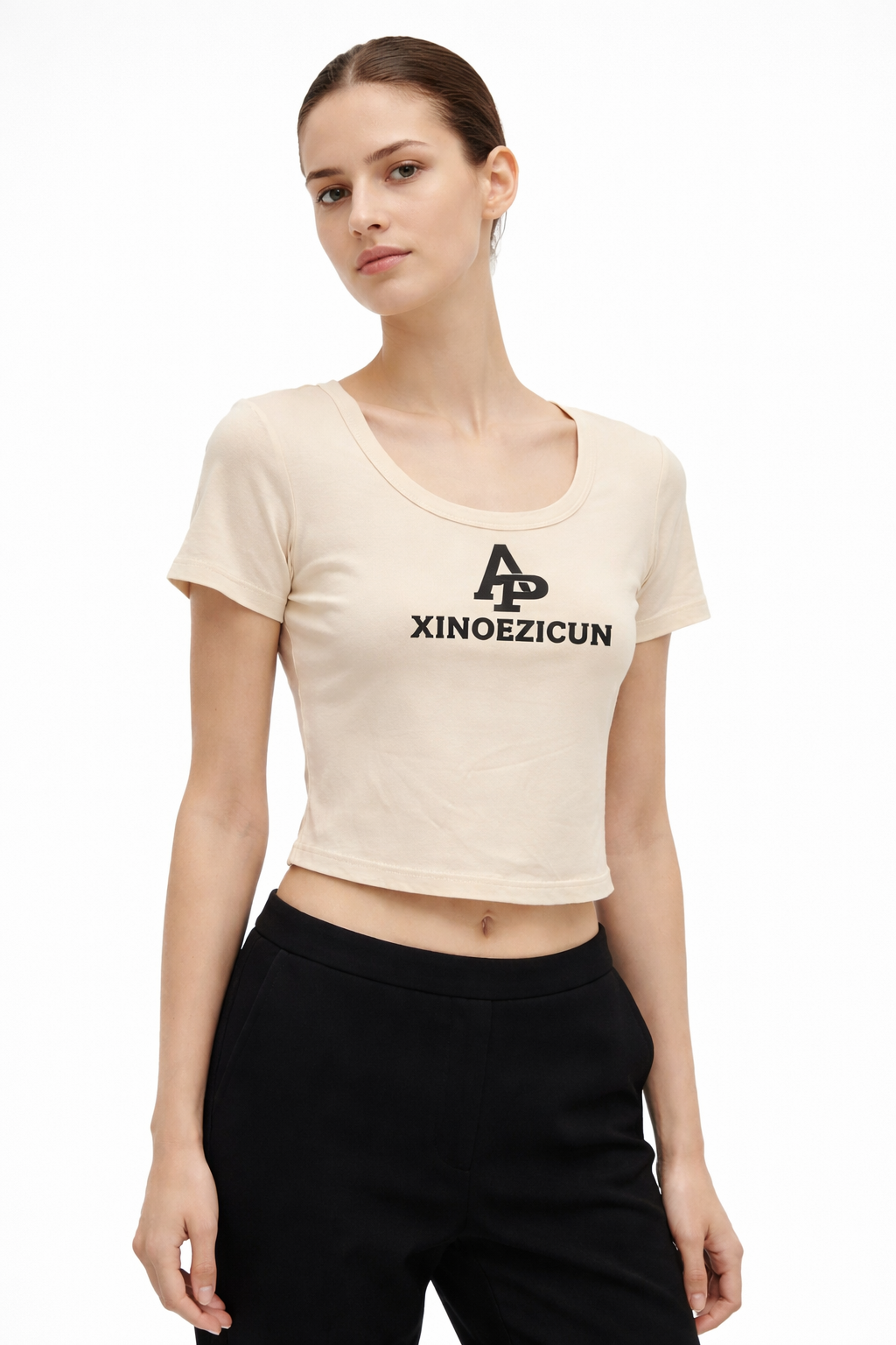 Women’s Logo Print Short-Sleeve Crop Top