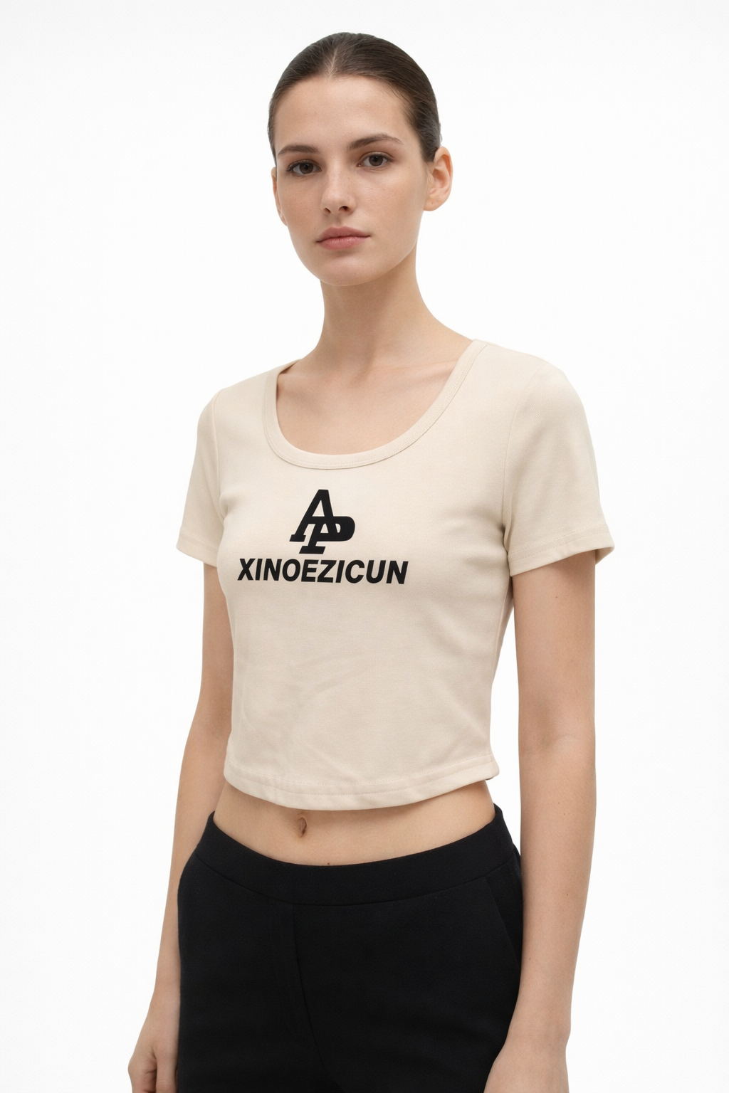 Women’s Logo Print Short-Sleeve Crop Top