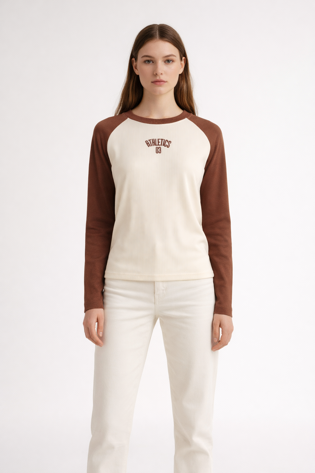 Women’s Long-Sleeve Raglan Ribbed Top