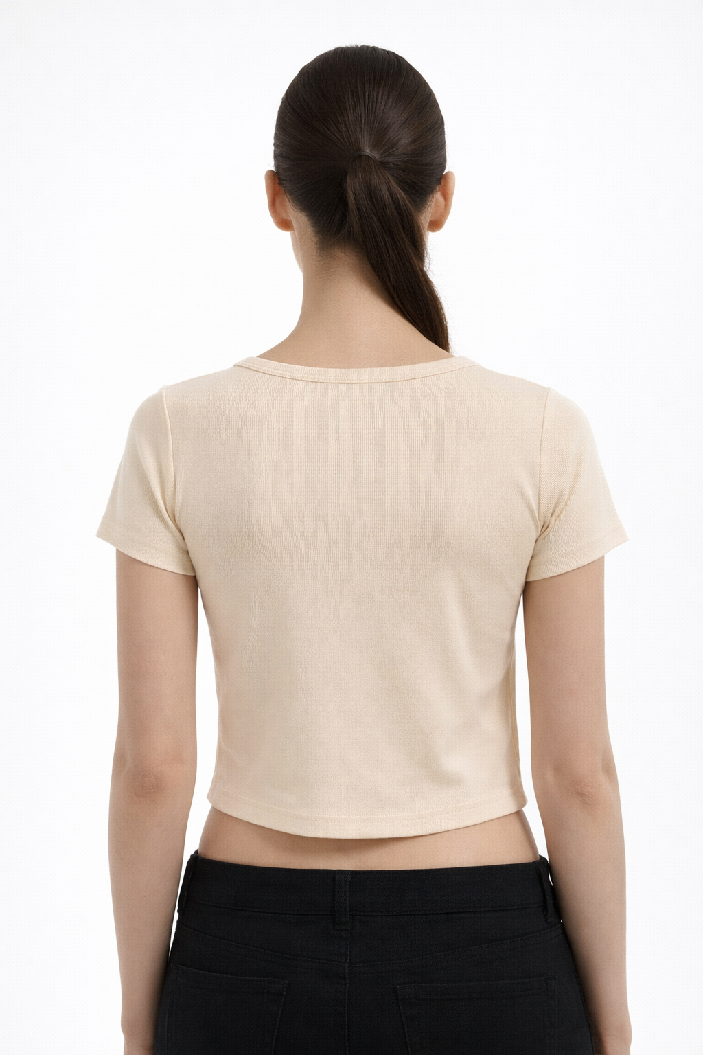 Women’s Printed Short-Sleeve Crop Top