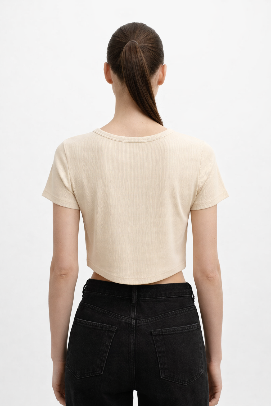 Women’s Printed Short-Sleeve Crop Top