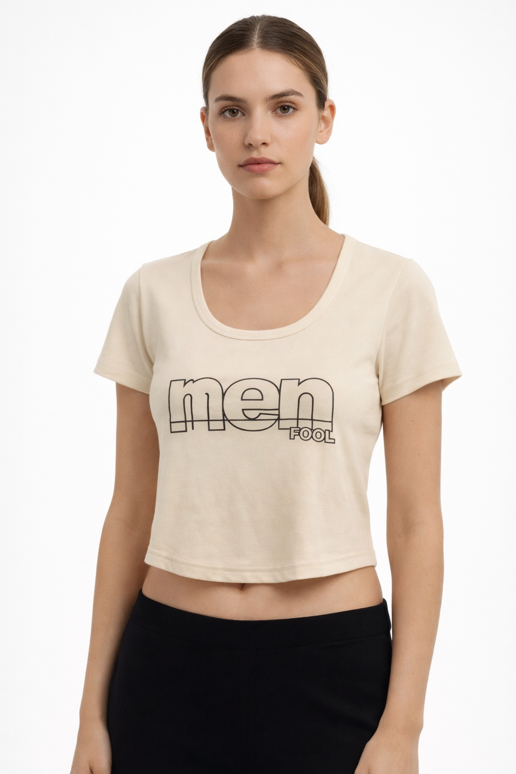 Women’s Printed Short-Sleeve Crop Top