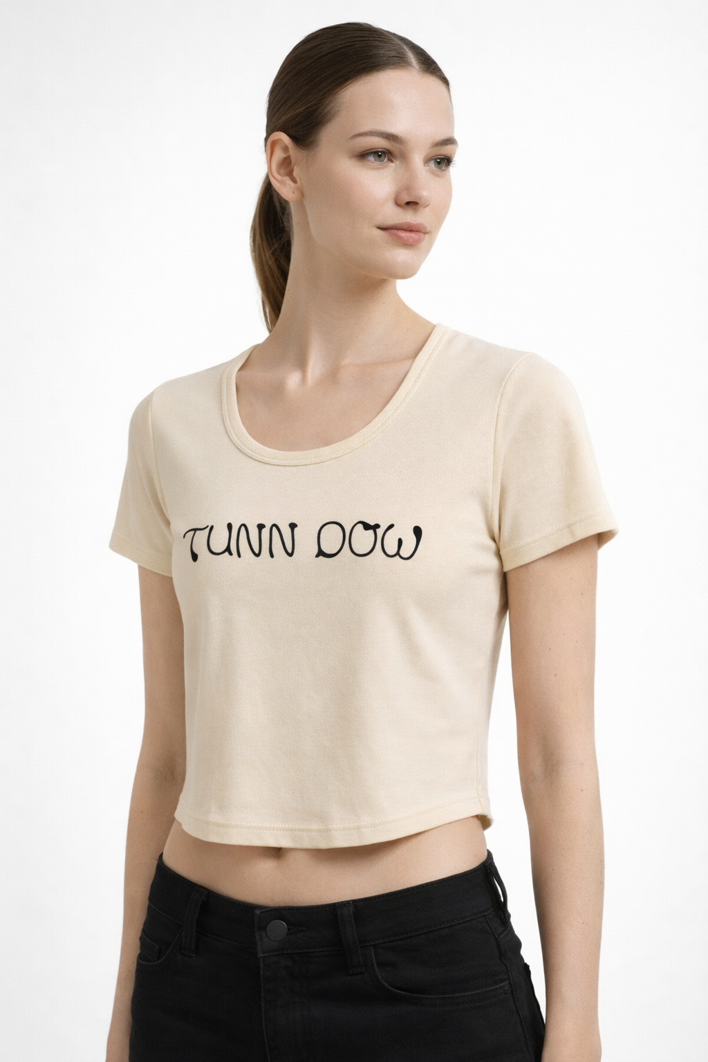 Women’s Printed Short-Sleeve Crop Top