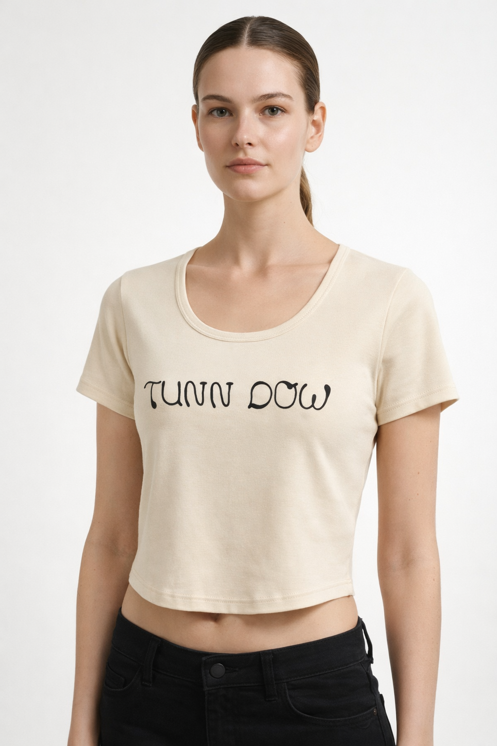 Women’s Printed Short-Sleeve Crop Top