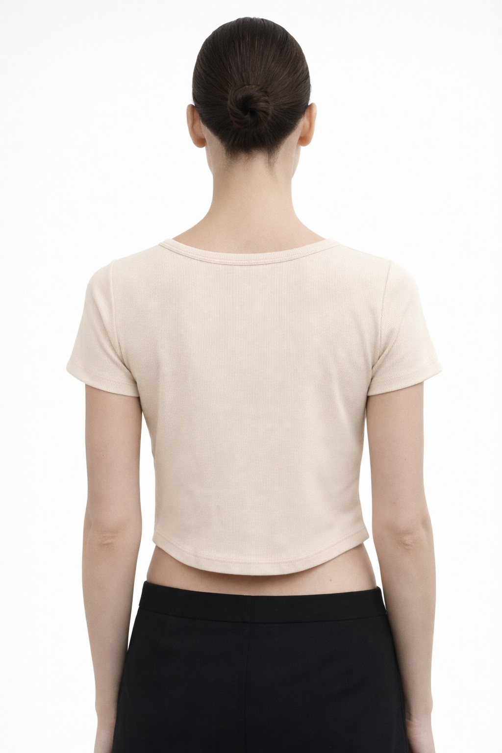 Women’s Ribbed Printed Crop Top