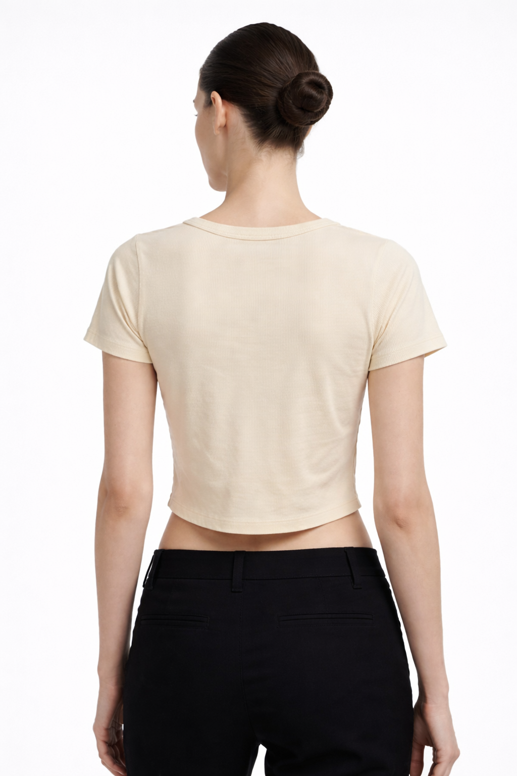 Women’s Solid Ribbed Crop Top