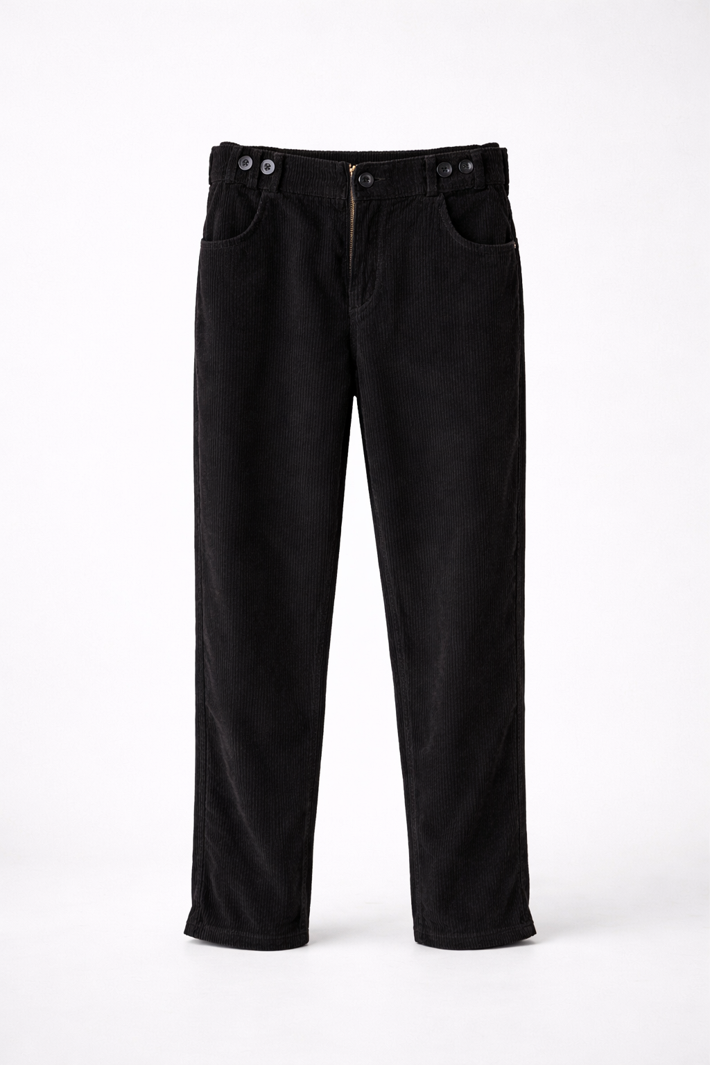 Women’s Black Corduroy Straight Leg Pants
